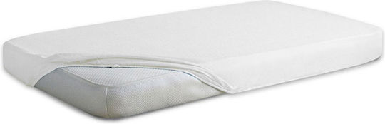 Matex Schutzauflage Einzel Wasserdicht mit Rock Weiß 80x200+20cm