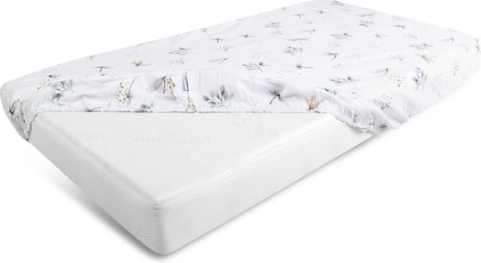 Matex Baby Sheet Crib Cotton Fitted White 70x140cm