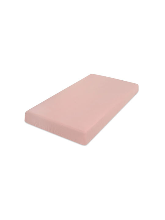 Matex Baby Bettlaken Für Krippe Baumwolle Angepasst Rosa 70x140cm