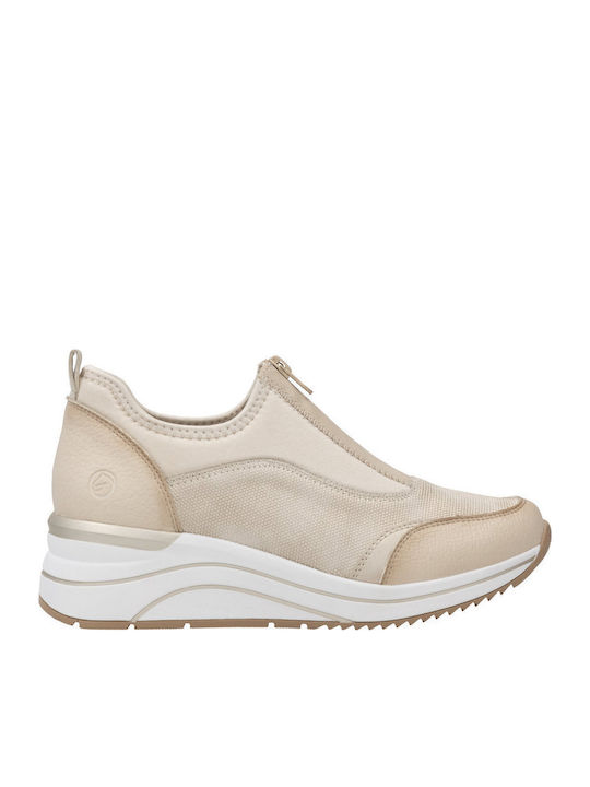 Remonte Γυναικεία Ανατομικά Sneakers Μπεζ