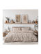 Beauty Home Sheet Sets Queen with Elastic 170x200+30cm. Art 12210 Anastasia Beige 4pcs