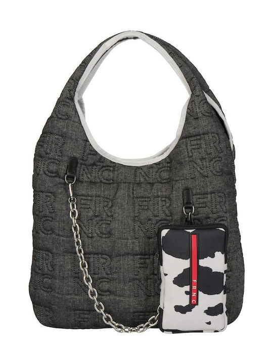 Set Damentasche Schultertasche Schwarz