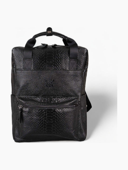De piele Geantă de damă Rucsac Neagră