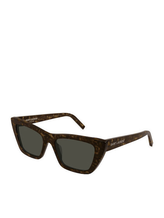 Ysl Women's Sunglasses with Brown Tartaruga Pla...