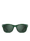 Smooder Unisex Sonnenbrille mit Grün Kunststoff Gestell und Grün Spiegel Linse