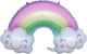 35" Fröhlicher Regenbogen-Ballon