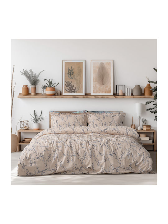 Beauty Home Art 12210 Anastasia Подредба Покривало Кингсайз Памук Бежов 220x240см