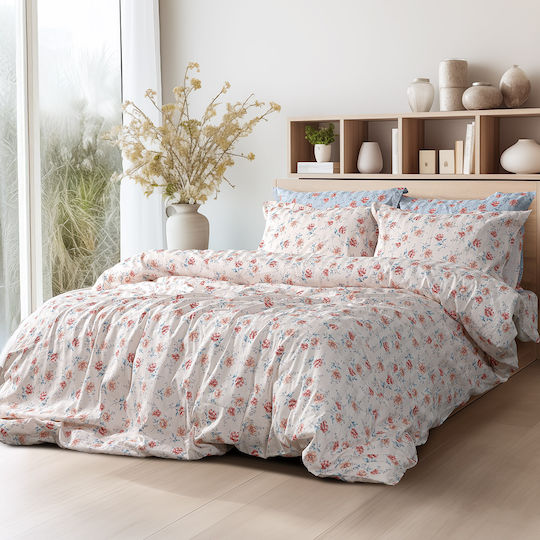 Beauty Home Art 12218 Chloe Σετ Κουβερλί Υπέρδιπλο Βαμβακοσατέν Μπεζ 220x240cm
