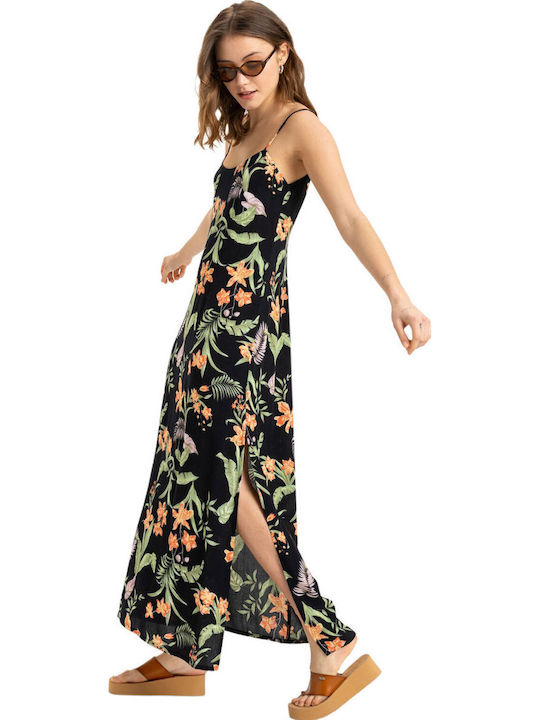 Island Escape Rochie De Vară Maxi Culoare Full Face Antracit