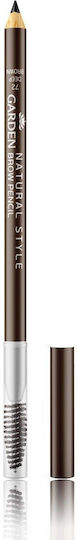 Garden Natural Μολύβι για Φρύδια Deep Brown 72