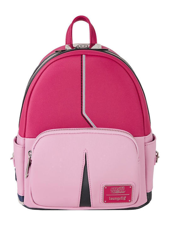 Loungefly Kids Bag Backpack Fuchsia 22.86cmx11.43cmx26.67cmcm Naruto Sakura Cosplay Outfit Mini