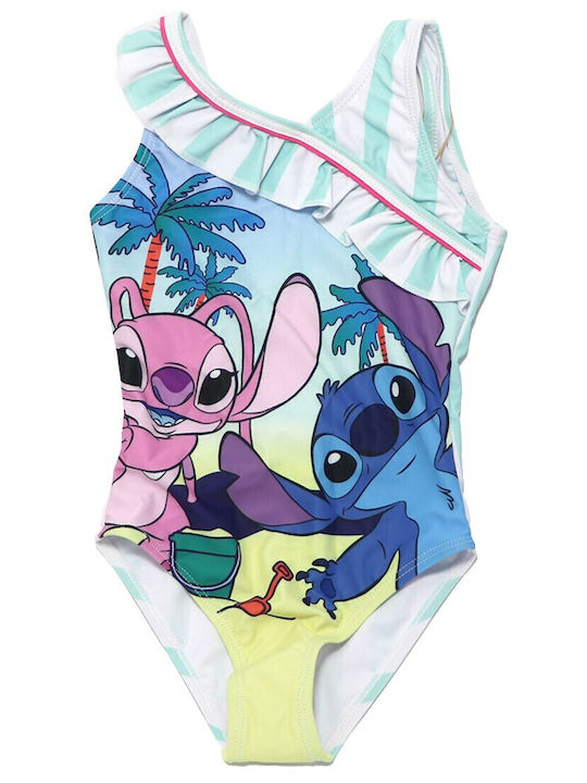 Disney Lilo & Stitch Παιδικό Μαγιό Ολόσωμο Turquoise, Βεραμάν