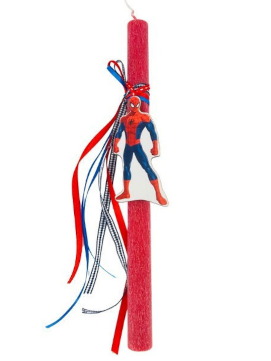 Πασχαλινή Λαμπάδα Αρωματική Spiderman Ξύλινο Στοιχείο Κόκκινη Πασχαλινή Λαμπάδα Αρωματική Spiderman Ξύλινο Στοιχείο Κόκκινη