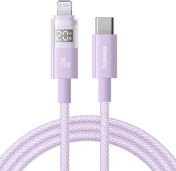 Baseus Data USB-C to Lightning Cable 20W Μωβ 1m...