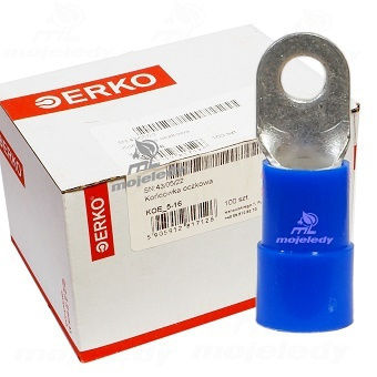 Isolierter Ringkabelschuh Koe 16mm M5 100 Stück Erko