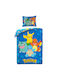Darymex Set Kids Duvet Cover Single with Pillowcase Blue 140x200cm