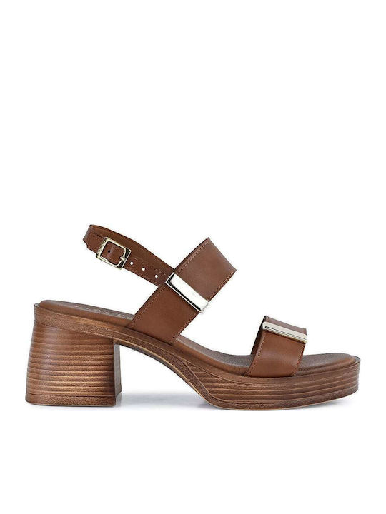Harris Leather Sandals Tabac Brown
