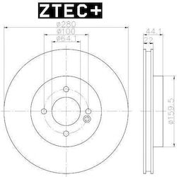 Ztec+ Mini Vordere Bremsscheiben Ztec+ Mini Vordere Bremsscheiben
