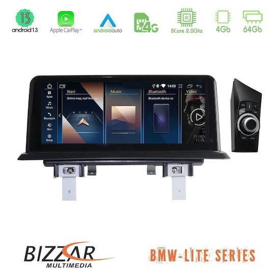 Bizzar Auto-Audiosystem für BMW X3 (E83) 2003-2010 (Bluetooth/USB/AUX/WiFi/GPS/Apple-Carplay/Android-Auto/Notenblätter)