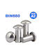 Inox Kiss Πριτσίνια Inox M4x12mm 100τμχ