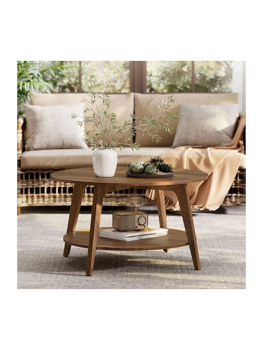 Round Central Coffee Table Wooden Chipboard 80x...