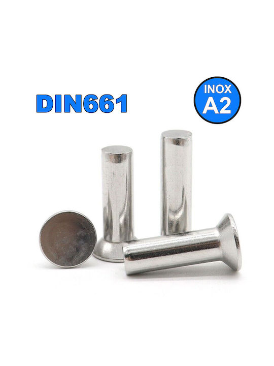 Inox Kiss Πριτσίνια Inox M3x8mm 100τμχ