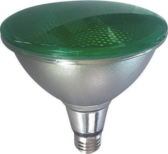 Eurolamp Bec LED 15W 133mm pentru Soclu E27 și Formă PAR38 Verde