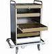 Evinoks Commercial Kitchen Food Cart H129xW96xD60cm