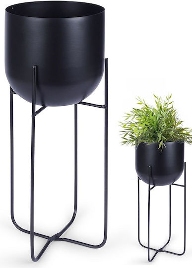 Vilde Plant Pot Metal Black
