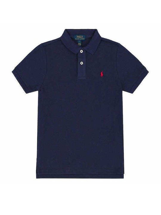 Kinderpolo Kurzarm Blau