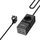 Earldom Μονόπριζο με USB-A, 2 USB-C και Καλώδιο 1m