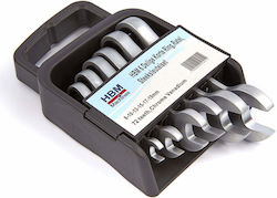 Set of Ratchet German Polygon Wrenches 8-19mm 6 pcs