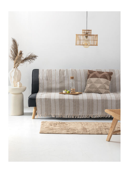 Palamaiki Armchair Throw 180x180cm Beige