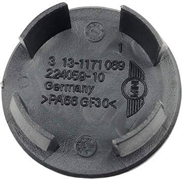 Zero-Wheel Wheel Center Cap with 54mm Internal Diameter Black 1pc