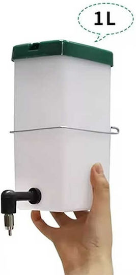 Rodent Water Bottle 1000ml Metal Nipple Base – L9xW8xH18cm