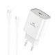 Leewello Ladegerät mit USB-C Anschluss und Kabel USB-C - USB-C 20W Stromlieferung Weißs (LW-328)