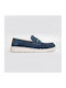 Men's Leather Moccasins Blue