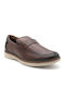 Δερμάτινα Ανδρικά Loafers σε Καφέ Χρώμα