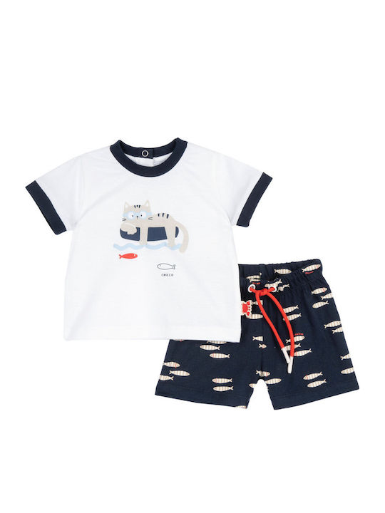 Kids Clothing Set with Shorts Summer 2 Pieces Light Blue