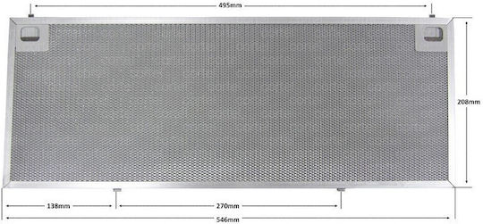 Φιλτρο Απορροφητηρα Πλαισιο 510mm*184mm Teka