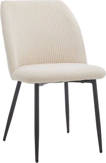 Градински стол Металик Muse Крем 4бр 50x62x84см