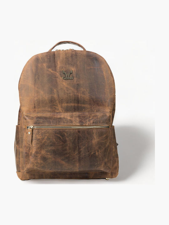 Genui Leather Backpack Brown