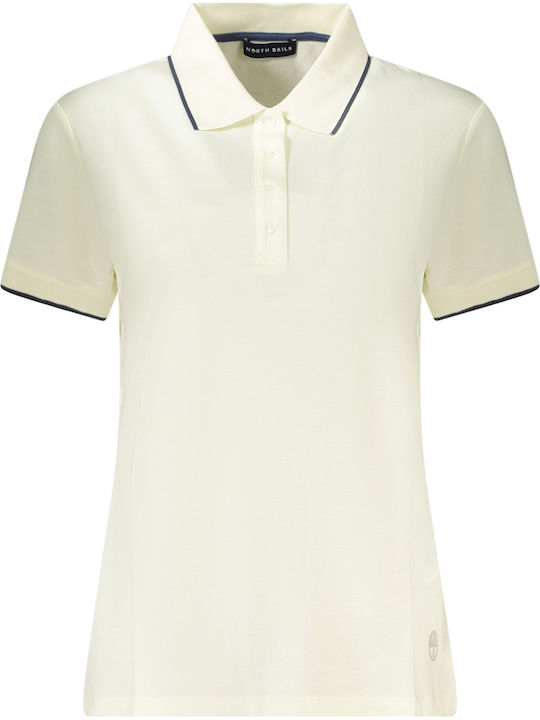 North Sails Women's Polo Blouse Short Sleeve White