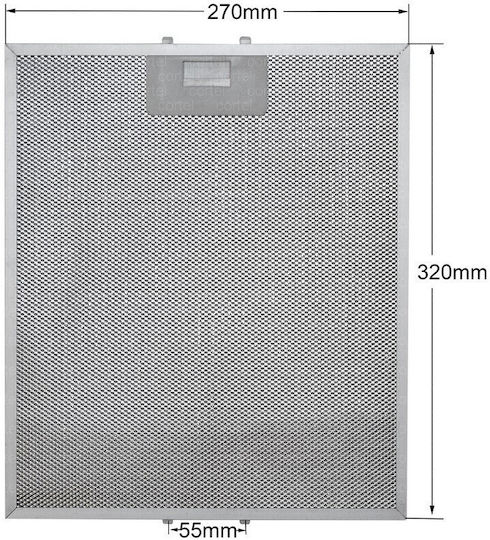 Beko Replacement Filter Vent Hood Compatible with Beko 27x32cm