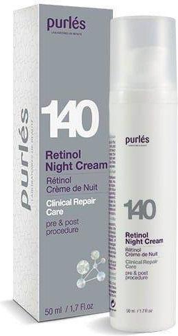 Purlés 140 Retinol Cremă de Față de Noapte pentru Hidratare și Strălucire cu Retinol 50ml