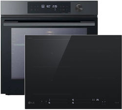 LG Άνω Πάγκου με Επαγωγικές Εστίες Μαύρος WS7D7631WB + CBIZ2435B