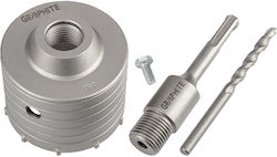 80 mm Hartmetall-Lochsäge SDS+ Adapter Pilotbohrer