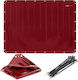 Welding Protective Screen Curtain 239 X 175 Cm Red