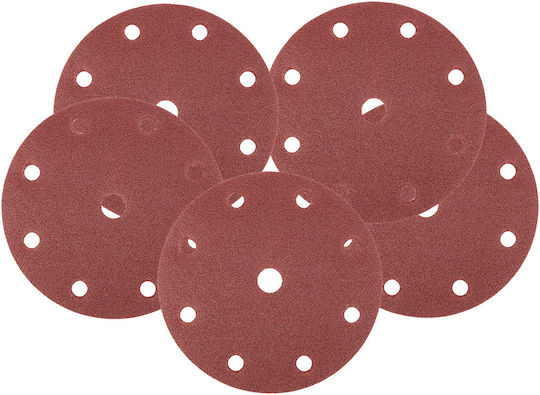 Topex Foaie de șlefuire pentru șlefuitor excentric K40 cu găuri 150mmx150mm Set 5buc