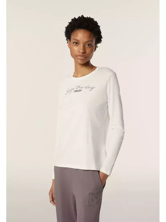 Women's Summer Blouse Cotton Long Sleeve White